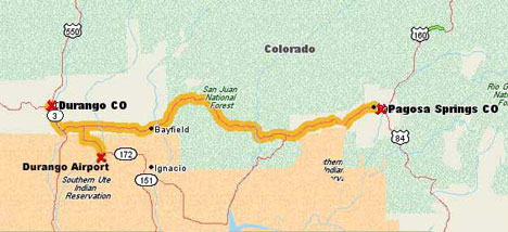 Durango to Pagosa Springs